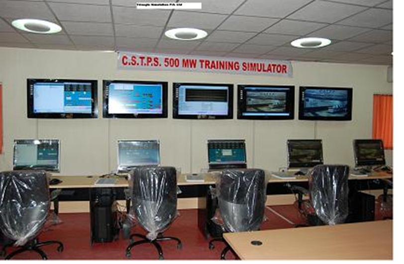 500 MW operator training simulator room installed at MAHAGENCO Chandrapur